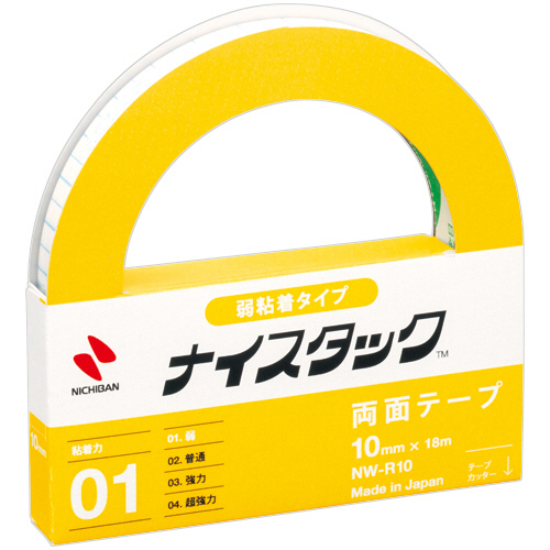 ﾅｲｽﾀｯｸ 弱粘着ﾀｲﾌﾟ 大巻 10mm×18m 1巻画像