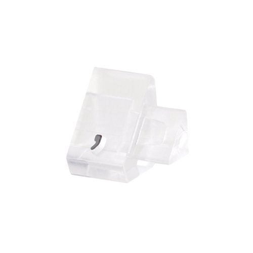 陳列備品 ニュープライスキューブ補充M用(20粒) 透明/黒 カンマ 友屋 明るい背景に並べられた透明で黒のパーツがリッチに収められた箱