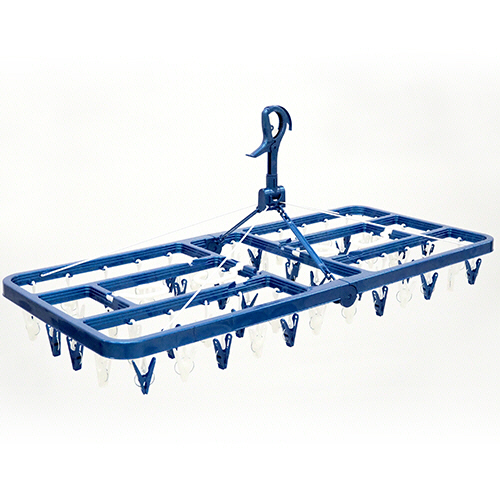 LST ｻｲﾄﾞﾌｯｸ付角ﾊﾝｶﾞｰ ﾋﾟﾝﾁ60個付 ﾌﾞﾙｰ 1個画像