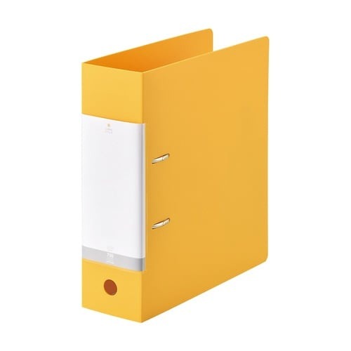 Ｄリング２穴ファイル　黄Ａ４縦背幅８８ｍｍ１０冊画像