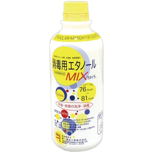 消毒用エタノールMIX　カネイチ　500mL　1本画像