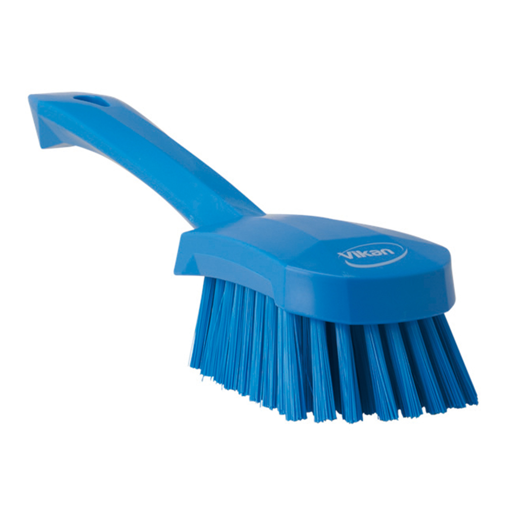 ショートハンドルブラシ ハードタイプ 青画像