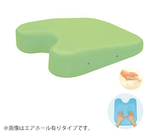 低反発バスト（エアホール有り） 幅42×奥行50×高さ3/11cm　ライムグリーン画像