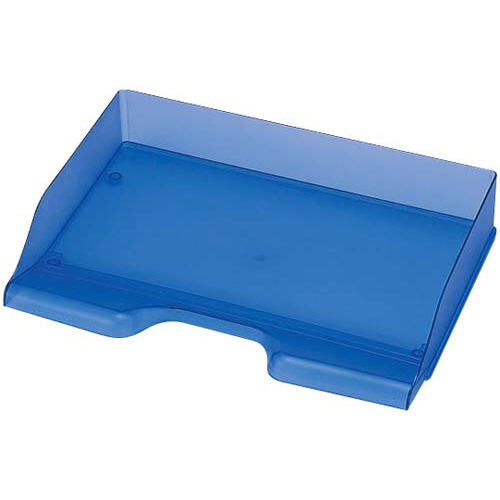 デスクトレー　Ａ４ヨコ　ブルー　３個入画像
