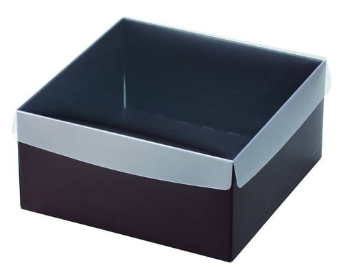 ギフトボックスM（透明・かぶせ式・高さ75mm)画像