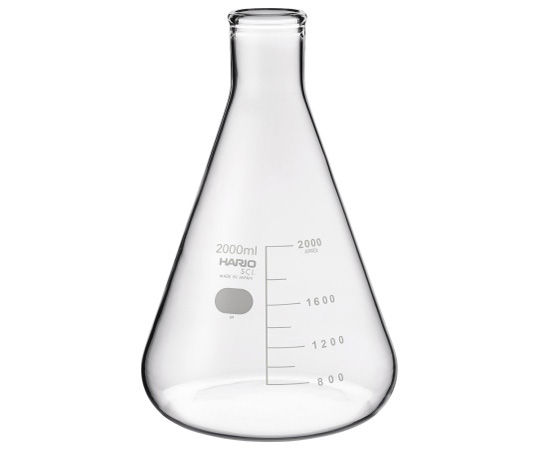 三角フラスコ　2000mL　6個入画像