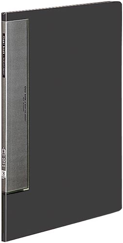 クリヤーブックＷＣ　固定式Ａ４縦１０Ｐ濃灰１０冊画像