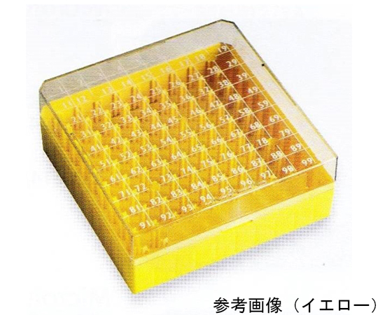 クライオチューブボックス 1.2/2.0mL ブルー 100本用 1袋（5個入）画像
