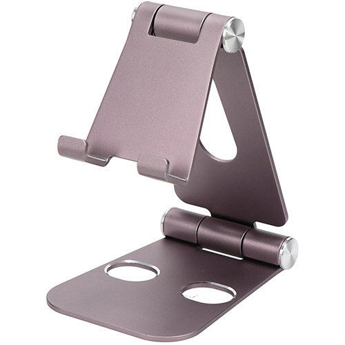 MOTTERU 角度調整できるｱﾙﾐｽﾀﾝﾄﾞ 13型対応 ﾊﾟｰﾌﾟﾙ 1個