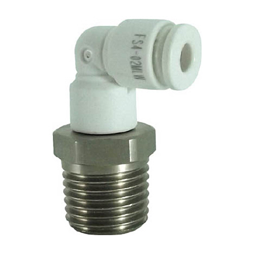 ﾀｯﾁｺﾈｸﾀｰﾌｧｲﾌﾞ ﾒｲﾙｴﾙﾎﾞ(ﾎﾜｲﾄﾎﾞﾃﾞｨｰ)4mm･R1/4 1個画像