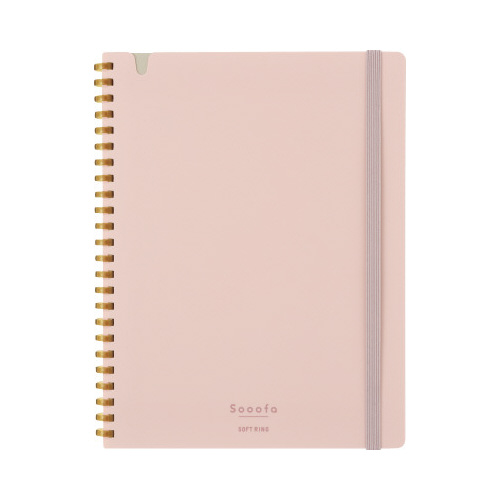 ソフトリングノートスーファ方眼罫Ａ５変形８０枚桃画像