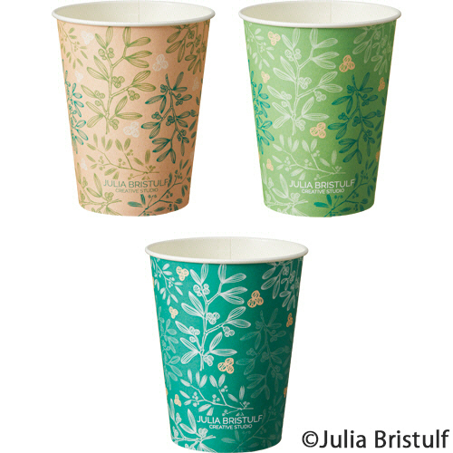 紙ｺｯﾌﾟ BerryLeaf(ﾍﾞﾘｰﾘｰﾌ) 275mL(9ｵﾝｽ) 1ｾｯﾄ(500個:100個×5ﾊﾟｯｸ)画像