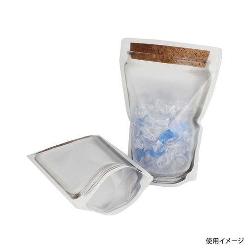 保存袋 ジッパー付きスタンドバッグL 2枚入 アートナップ パッケージが斜めから撮影され、ジッパー部分が強調されている様子