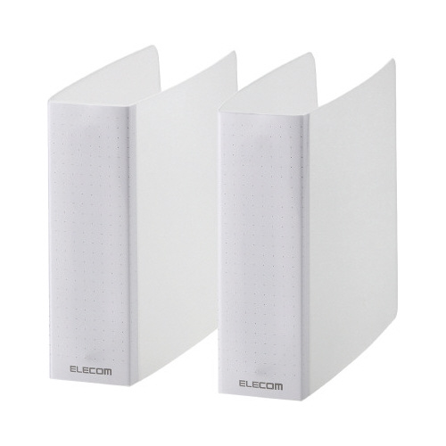 ２穴不織布ケース専用ファイル２４枚収納２冊　クリア画像