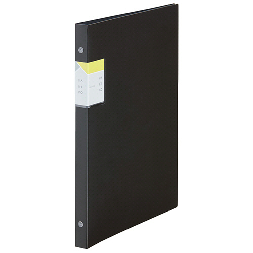 ｸﾘｱｰﾌｧｲﾙｶｷｺ 差し替え式 A4ﾀﾃ 30穴 20ﾎﾟｹｯﾄ 背幅21mm 黒 1冊画像