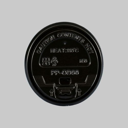 90口径PPリフトバックリッド(黒) [ケース販売]画像