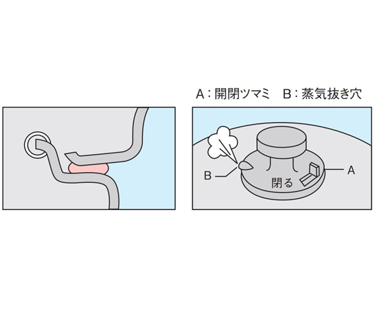エクストラ 両手二段蒸し器 18cm 商品の上面が見える状態で、持ち手付きの二段構造が強調されている。