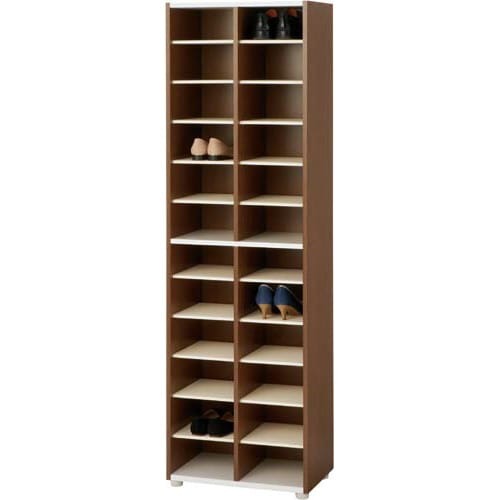 ＰＬシューズラック　ハイタイプ　２４足用　ブラウン画像