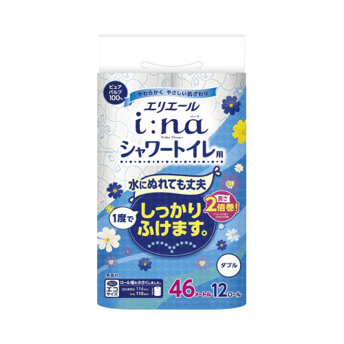 イーナトイレット　２倍巻１２Ｒ　シャワー用　ダブル画像