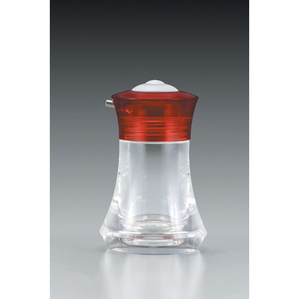 調味料入れ プッシュワン 醤油差し(S) クリアレッド 台和画像