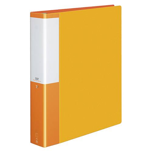 ｸﾘﾔｰﾌﾞｯｸ(POSITY) 替紙式 A4ﾀﾃ 30穴 35ﾎﾟｹｯﾄ付属 背幅53mm ｵﾚﾝｼﾞ 1冊