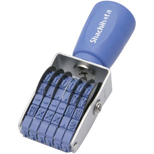 エルゴグリップ　回転ゴム印　６連３号　明朝体画像