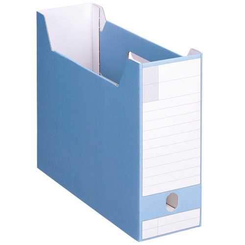 ﾎﾞｯｸｽﾌｧｲﾙ ﾀﾞﾝﾎﾞｰﾙ製 A4ﾖｺ 背幅102mm ﾌﾞﾙｰ 1冊画像