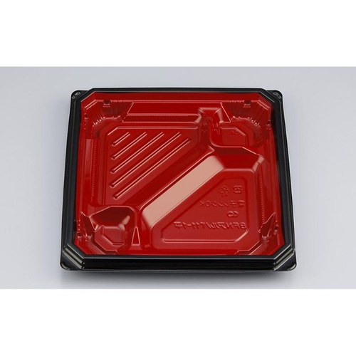 シーピー化成 弁当容器 BFNアルバ11-1平 本漆RB 本体画像