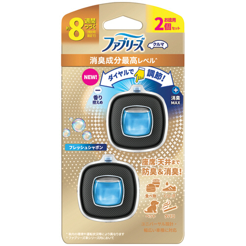 ﾌｧﾌﾞﾘｰｽﾞ ｲｰｼﾞｰｸﾘｯﾌﾟ 消臭成分最高ﾚﾍﾞﾙ ﾌﾚｯｼｭｼｬﾎﾞﾝ 2.5mL 1ﾊﾟｯｸ(2個)画像