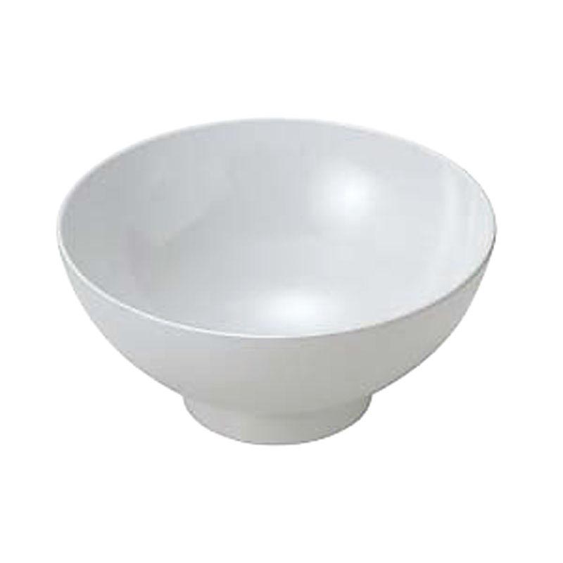 メラミン食器 No.65W うどん丼(フタなし) (白) エンテック画像