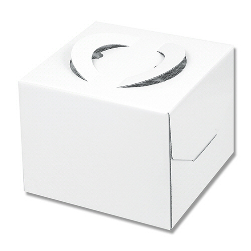 ｹｰｷ箱 ｷｬﾘｰﾃﾞｺ 5号 150ﾎﾜｲﾄ ﾄﾚｰ付 1ｾｯﾄ(25個)画像