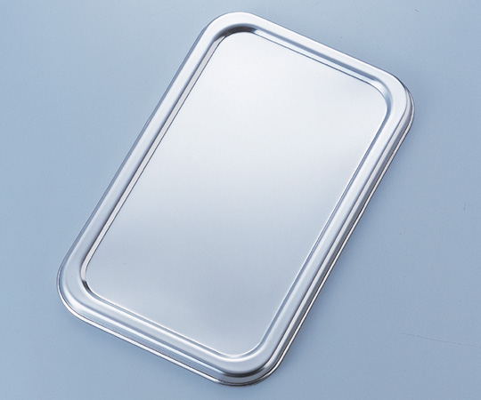 ステン長バット蓋 188×116mm 光沢のある金属製の蓋が真上から見える状態