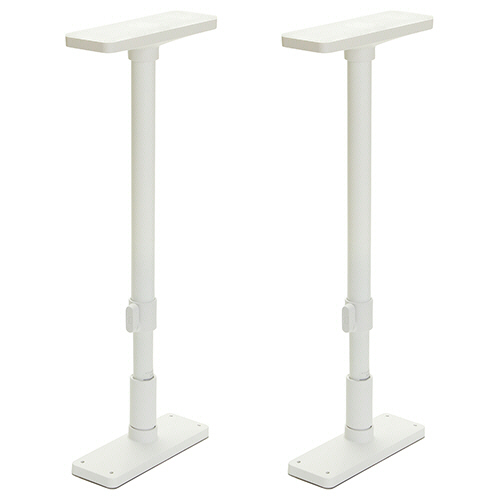 家具転倒防止突っ張り棒 50-75cm ﾏｯﾄﾎﾜｲﾄ 1ﾊﾟｯｸ(2本)