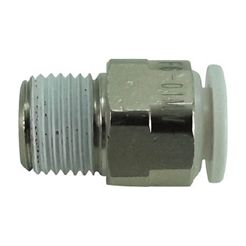 ﾀｯﾁｺﾈｸﾀｰﾌｧｲﾌﾞ ﾒｲﾙｺﾈｸﾀｰ W(白)6mm･R1/8 1個画像