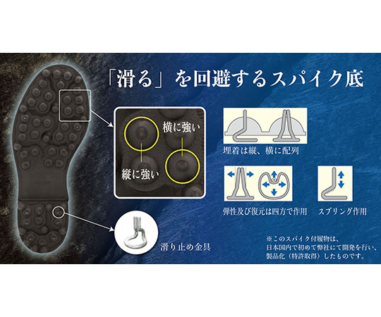 オビーブーツNS　ブルー　25.5cm 側面から見た鮮やかな青色のブーツ、しっかりとした素材感が伝わる。