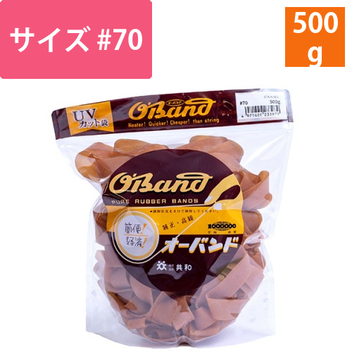 オーバンド　#70　内径178mm　500g入　透明袋　1袋画像