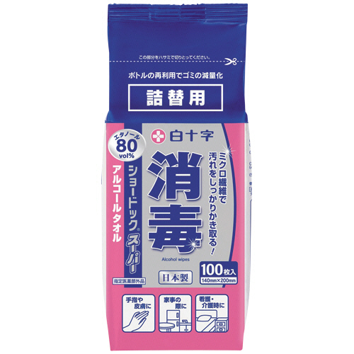 ｼｮｰﾄﾞｯｸｽｰﾊﾟｰ 詰替用 1ﾊﾟｯｸ(100枚)画像