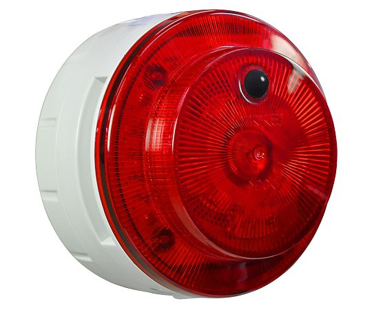 電池式LED多目的警報器　ニコUFOmyobo（赤）　道路工事　電源画像