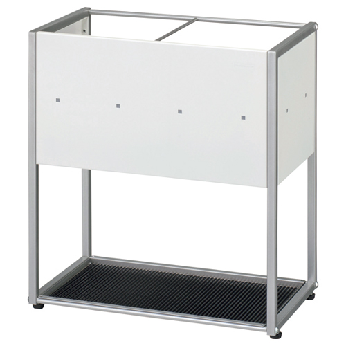 LASｼﾘｰｽﾞ 傘立て 24本用 W400×D225×H450mm ｼﾙﾊﾞｰ&ﾎﾜｲﾄ 1台画像