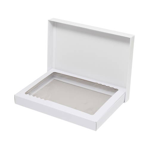 バスタオル・シーツ用白無地箱（身蓋・光沢・裏ネズ・フィルム中枠付き）画像