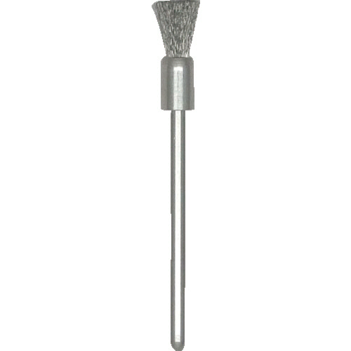 ｴﾝﾄﾞ型ﾌﾞﾗｼ ｽﾃﾝﾚｽ 線0.08×筒径Φ5×軸Φ3mm 1本画像