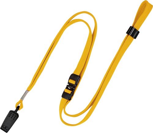 名札用ループクリップ　黄　１０本画像