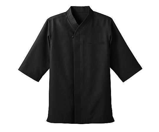 和風風格子シャツ クロ LL