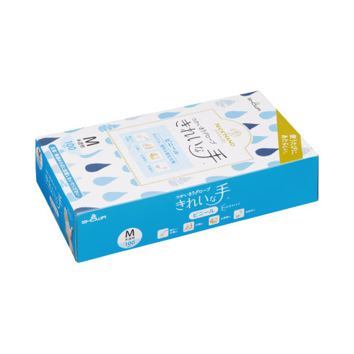 きれいな手つかいきりグローブビニール１００枚入Ｍ画像