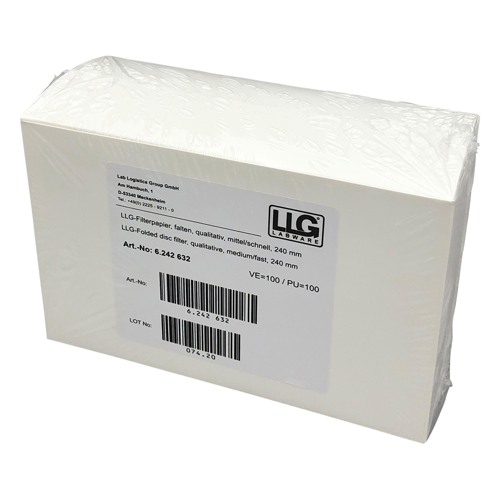折りたたみ定性濾紙　Φ240mm　100枚入画像