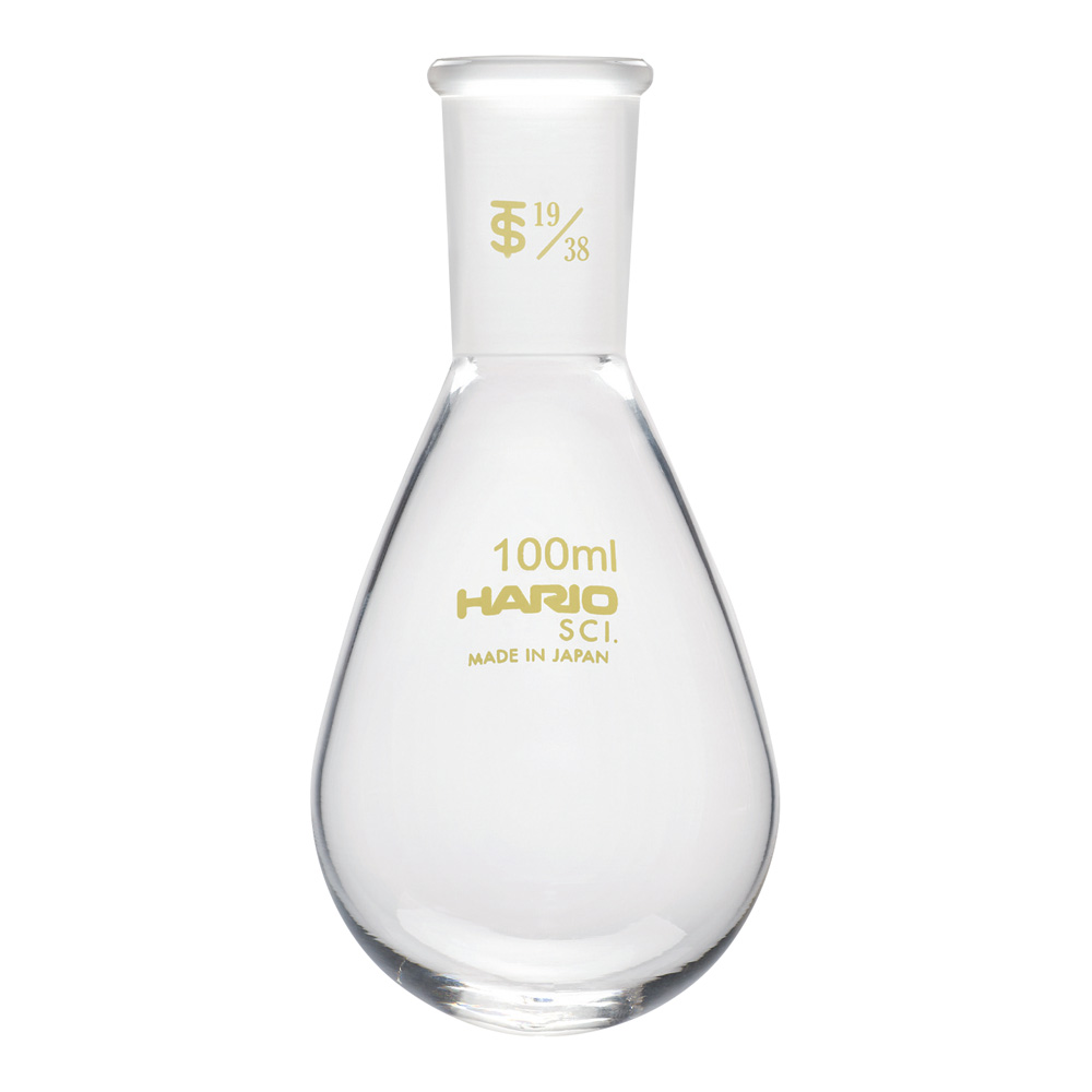 共通摺合せなすフラスコ 100mL TS19/38画像