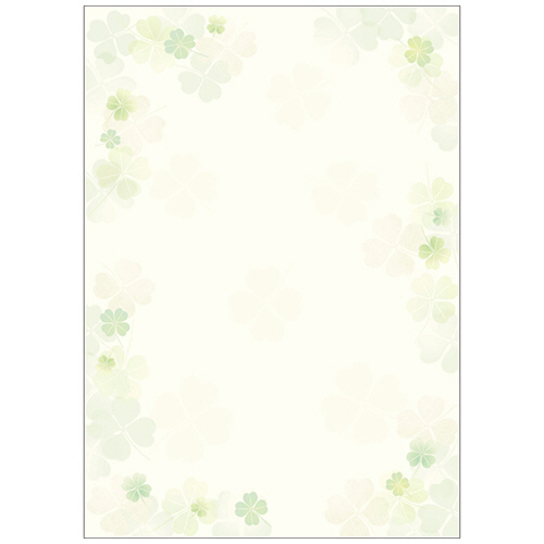 OA対応和柄用紙 和ごころ A4判 四つ葉 1ｾｯﾄ(50枚:10枚×5冊)画像
