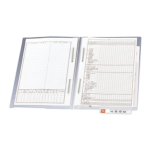 ｶﾙﾃﾌｫﾙﾀﾞｰ ﾀﾞﾌﾞﾙﾌｧｽﾅｰ付 A4ﾖｺ 見出し紙付 下見出しﾀｲﾌﾟ 1箱(200枚)画像