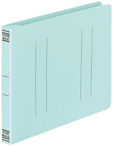 フラットファイルＶ樹脂とじ具　Ｂ６横　青　１０冊画像
