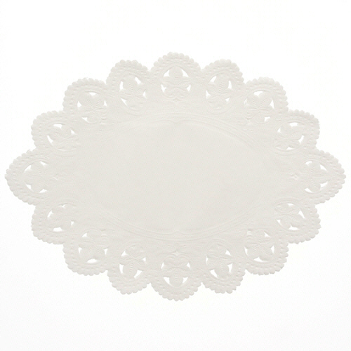 SWAN ﾚｰｽﾍﾟｰﾊﾟｰ 小判型 10号 1ｾｯﾄ(500枚:100枚×5ﾊﾟｯｸ)画像